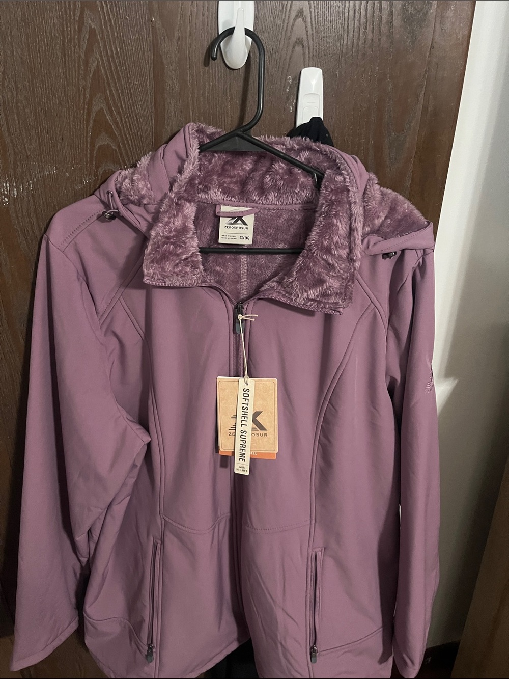 Zeroxposur Women’s coat. New. Faded Plum color